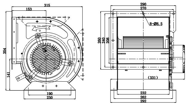 Industrial centrifugal fans Structure Diagram