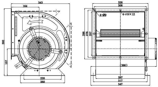 blower motor for ac unit Structure Diagram
