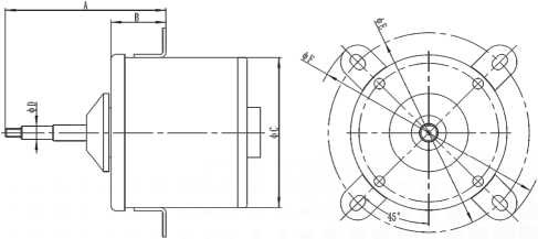 dc fan motor Structure Diagram