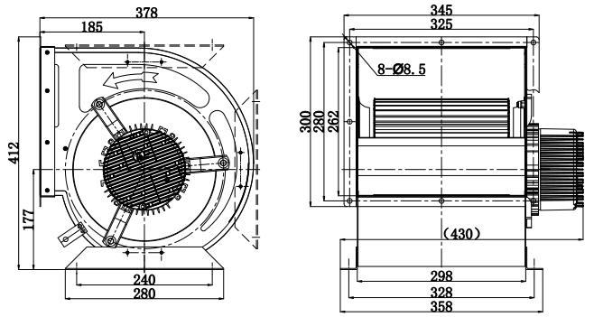 industrial centrifugal blower Structure Diagram