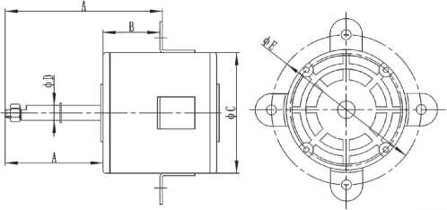 Small 220v ac motor Structure Diagram